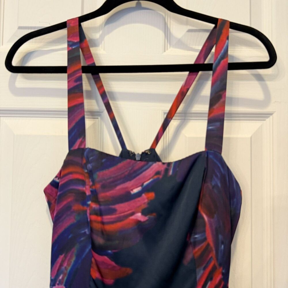 Anthropologie x Hutch Avani Tiered Maxi Dress Purple Pink Tulle Size 4 EUC - Picture 2 of 15